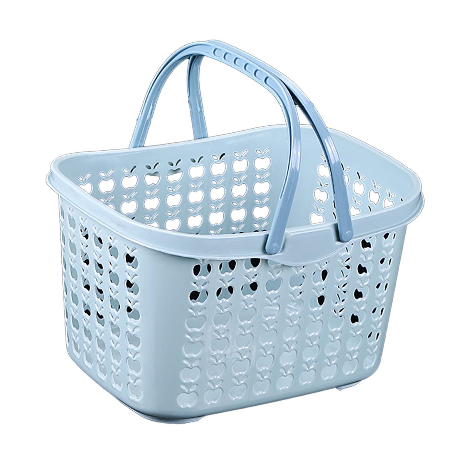 Panier en plastique avec poignée, panier à main en plastique de grande capacité, support stable, panier de pique-nique, panier de bière, panier à bière pour les fêtes en plein air et le camping