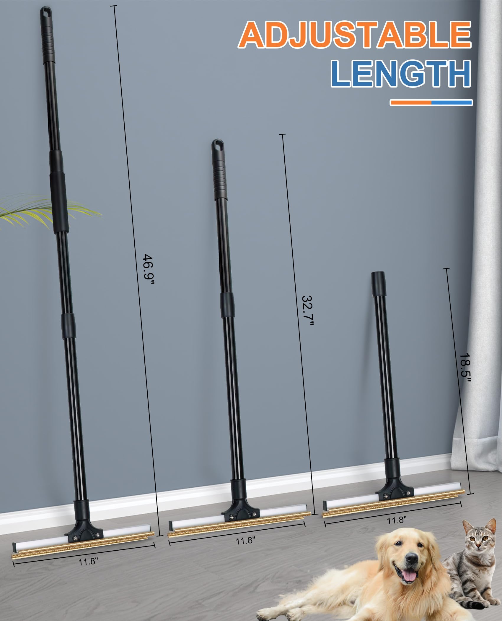 Removedor de pelo de perro y gato para sofá, 3 unidades, removedor de pelo portátil para perros y gatos, removedor de pelo de mascotas, rascador y cepillo para alfombra, alfombra, manta, ropa,