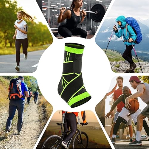 Miniatura 7 de Tobillera de compresión con calcetines envolventes ajustables para hombres y mujeres, para fascitis plantar, tendón de Aquiles, esguince,