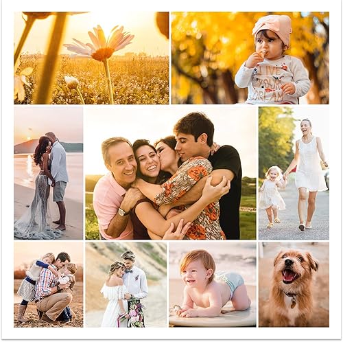 CCWACPP Impresiones en lienzo con tus fotos, collage de fotos, arte de pared personalizado con fotos familiares, imágenes impresas, regalos