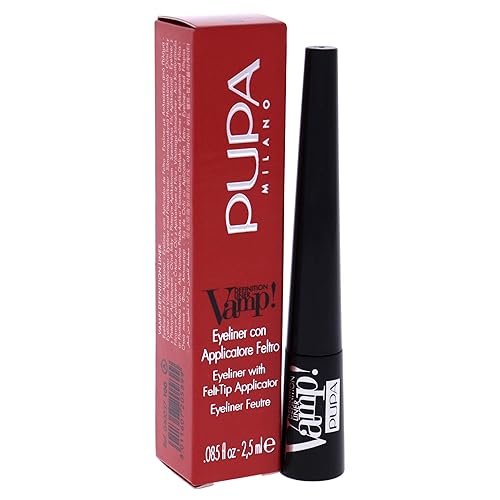 Miniatura 3 de Pupa Milano Vamp! Definition Liner - Delineador de ojos con aplicador de fieltro, acabados mate y nacarado, color preciso, impecable y definido,