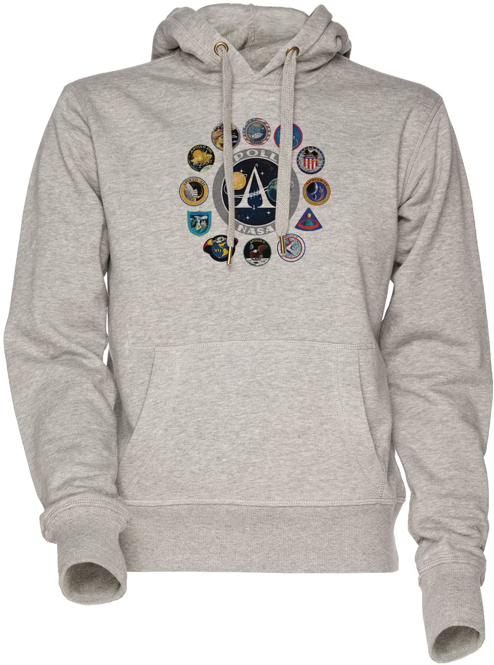 Apollo Missions Patch Badge - Nasa Program Bluza Męska Z Kapturem Unisex, Szara