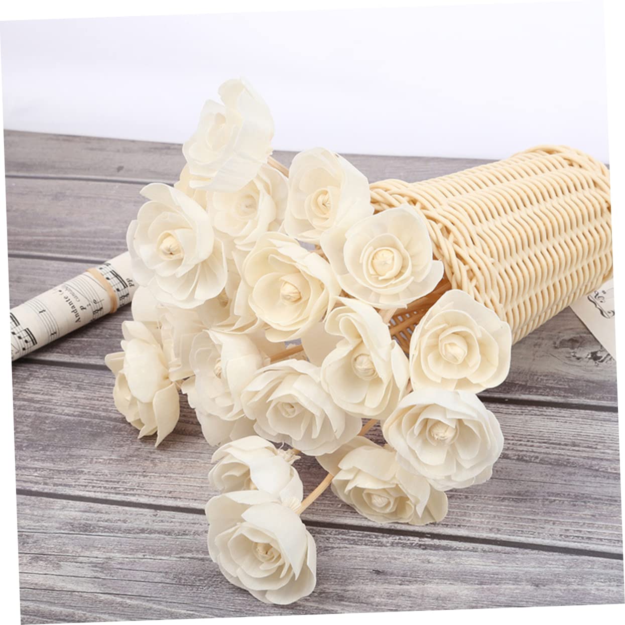 ABOOFAN Fireless Aromatherapy Dried Flower Sticks 5pcs Diffuser Rods Room Aroma Sticks Decorative Fragrance Diffusers