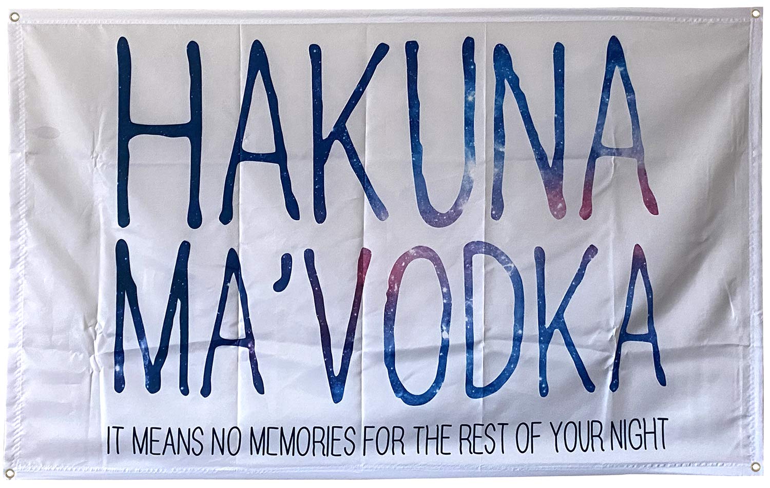 Hiuynn Hakuna MA'VODKA Banner Flag 3x5Feet for College Dorm Frat or Man Cave