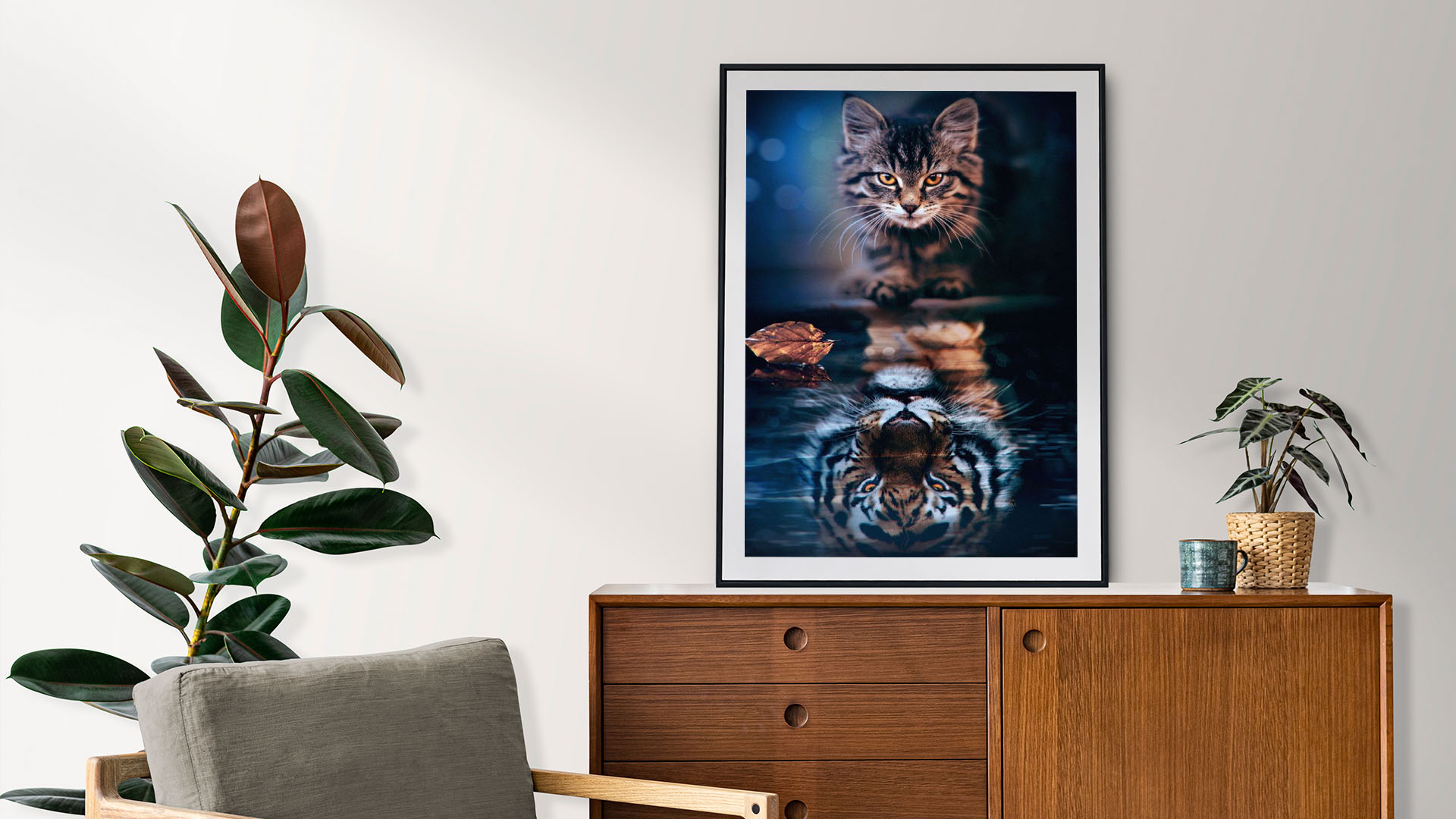 DAERLE Diamond Painting Katze, 5D Diamantmalerei, Diamond Painting