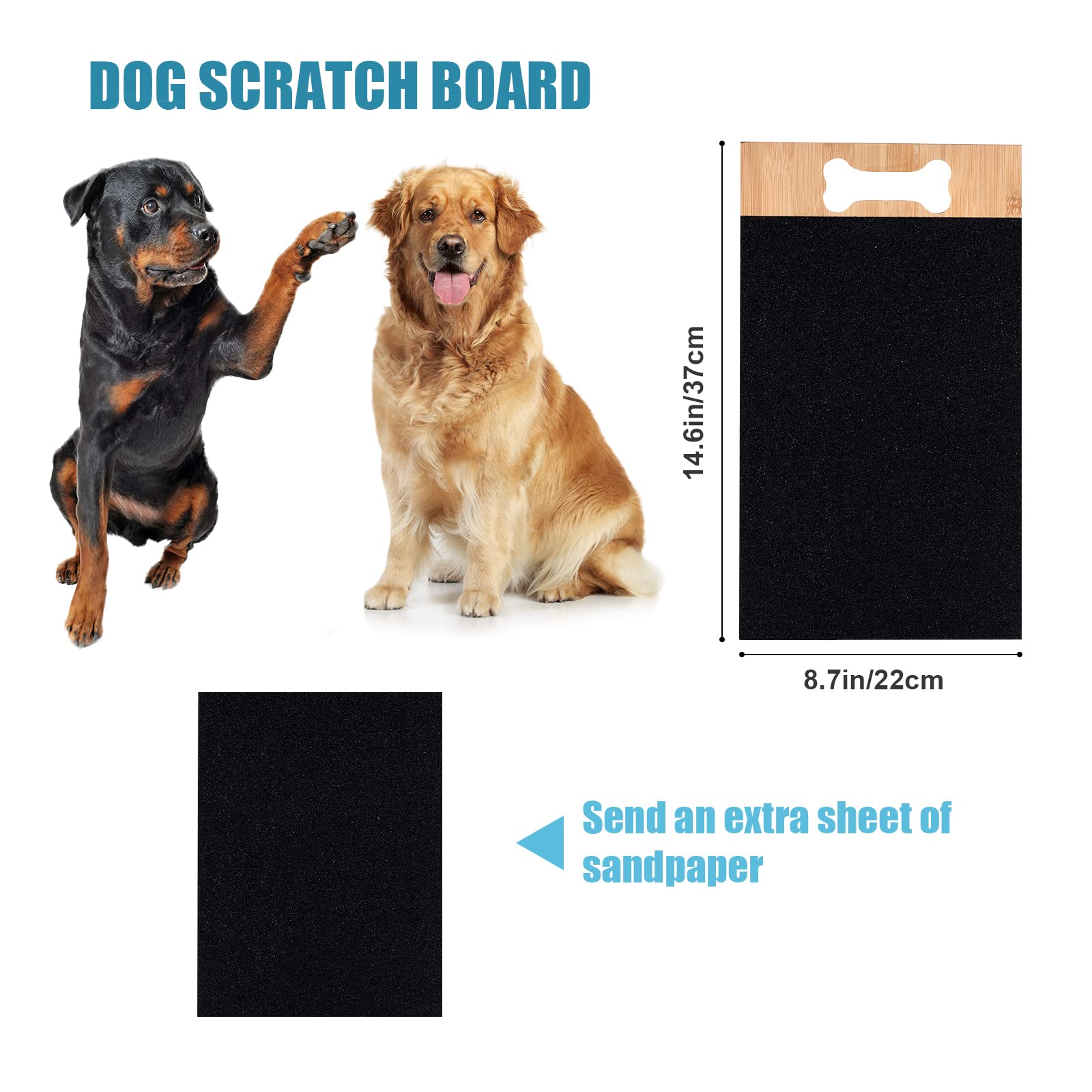 TOYMIS Tappetino AntiGraffio per Unghie per Cani, Tavolette per Graffi per Animali Domestici Lima per Unghie Carta vetrata Tappetino per Cani per Animali Domestici Cura delle Unghie