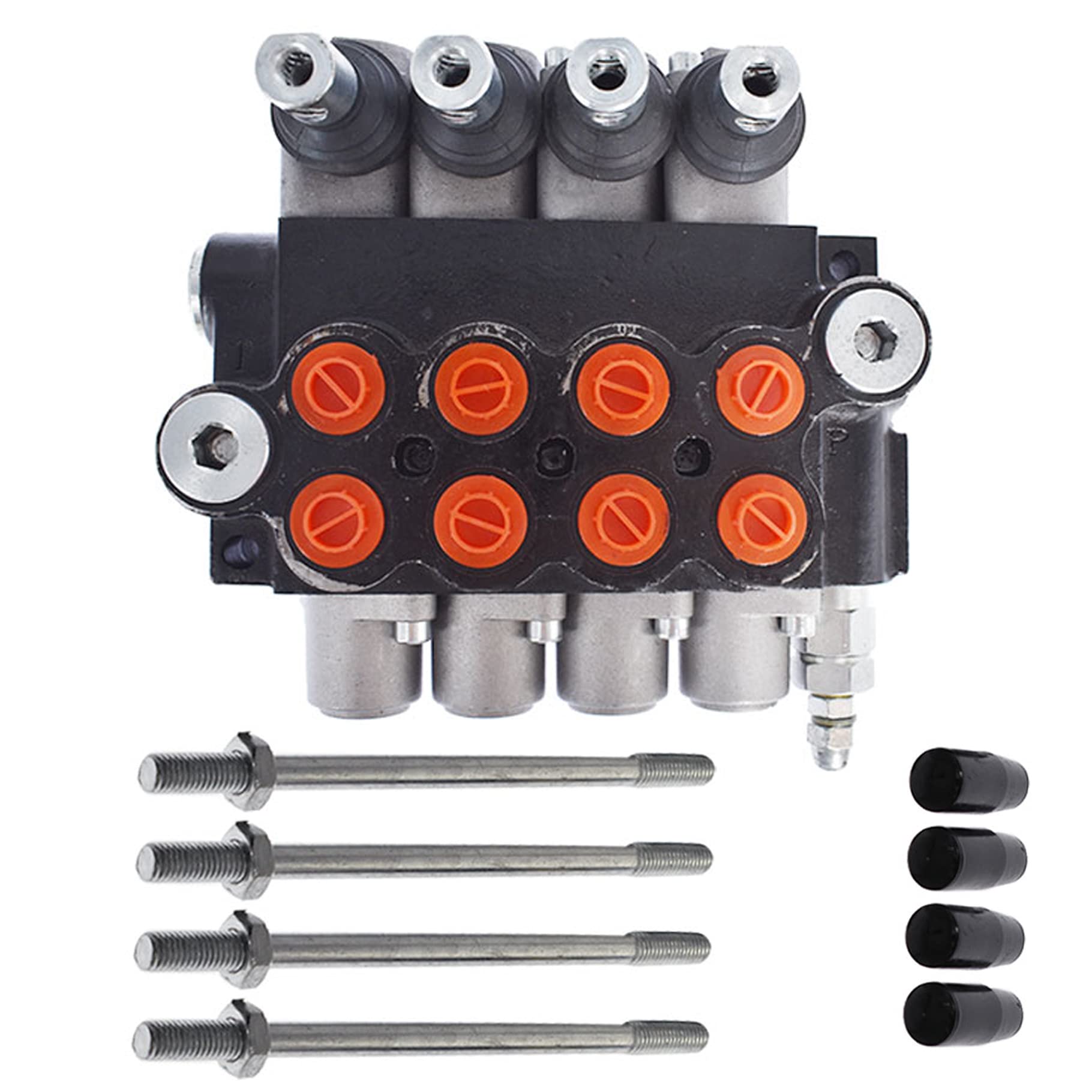 4-Spulen-Hydraulik-Wegeventil mit 11 gpm, 3625 psi SAE-Anschlüsse, doppeltwirkendes Hydraulikventil mit Joystick