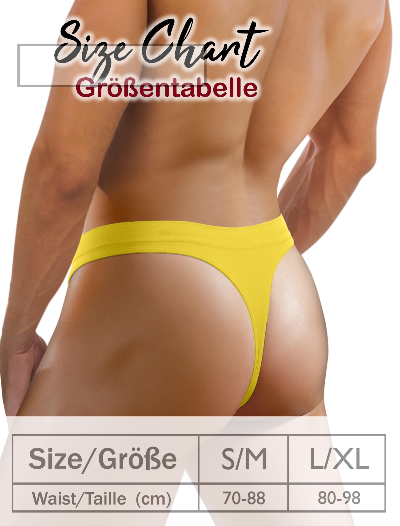 sesto senso Uomo Seamless Strings Mutande G-Strings Sexy Intima di Base Perizoma 3 Pack