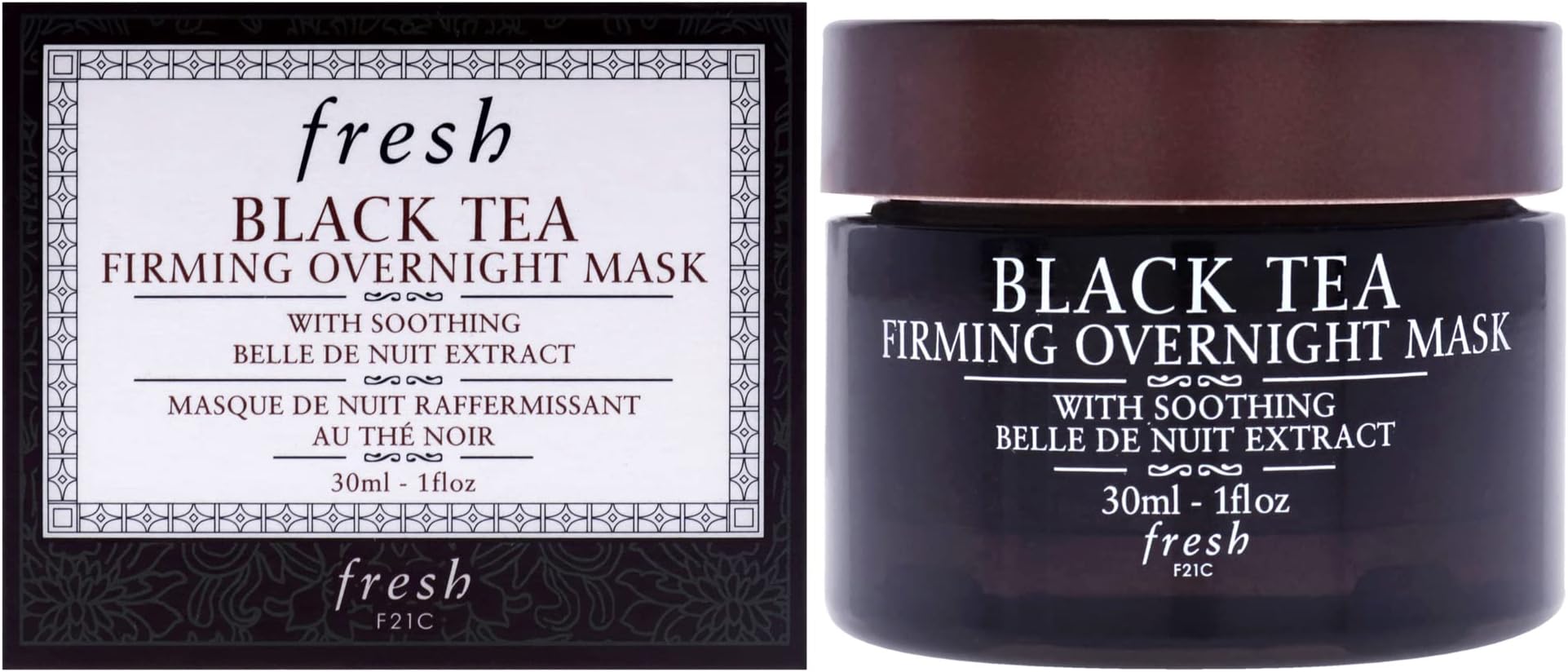 Fresh black tea firming overnight mask, 3.3oz, 3.3 Ounce