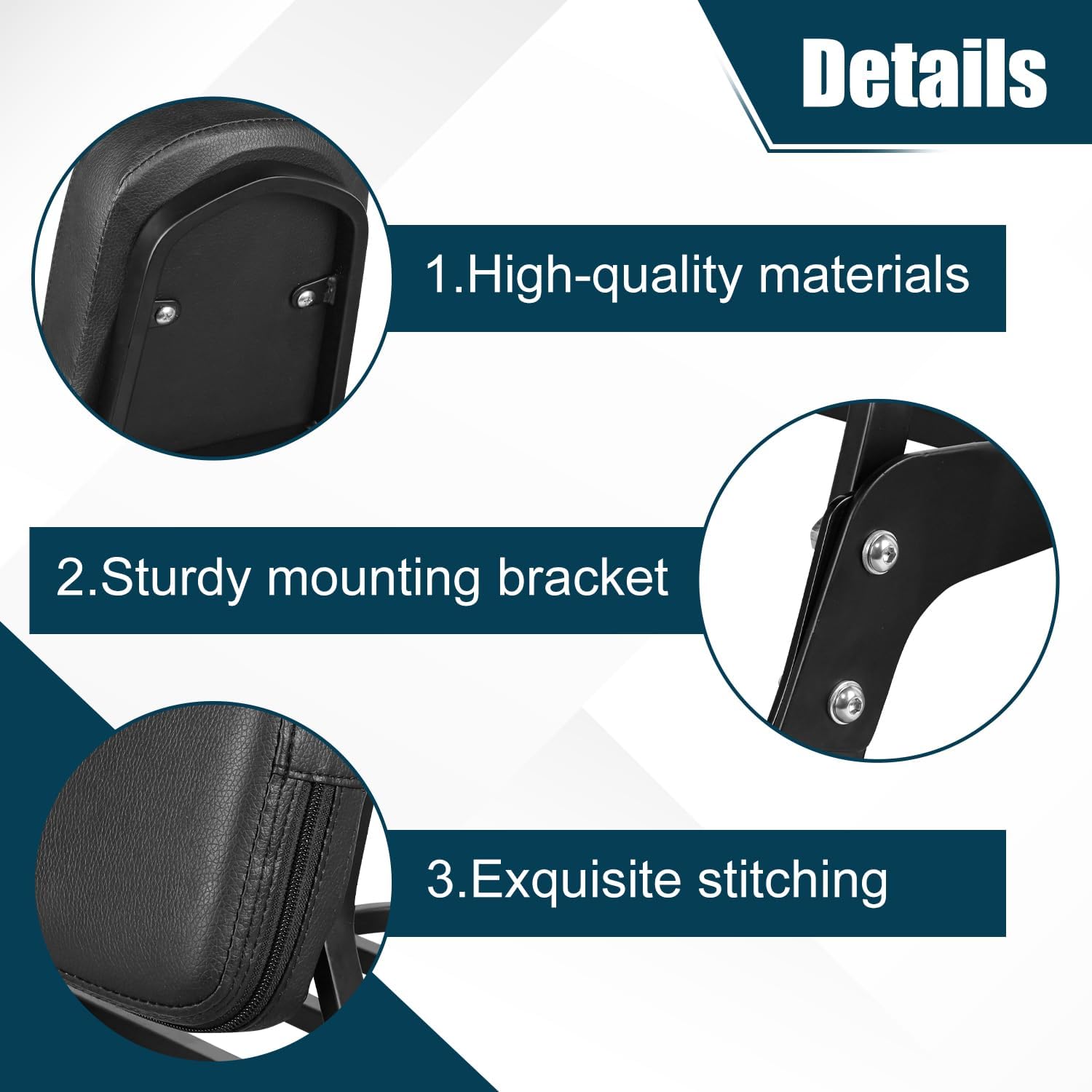 Motorcycle Passenger Backrest Sissy Bar With Back Rest Cushion Pad And Luggage Rack Compatible With For Honda Shadow Spirit 750 VT750C2 2007-2014 Shadow Phantom VT750C2B 2010-2019