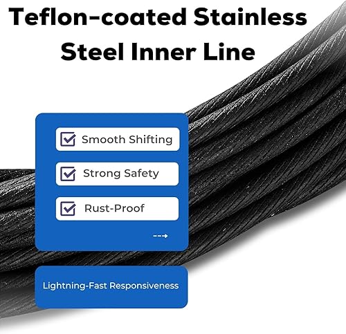 Miniatura 5 de corki Juego de carcasa de cable de cambio de bicicleta universal y paquete de cortador de cables de bicicleta