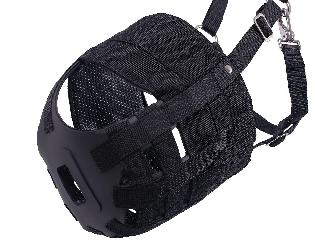 NETPROSHOP Fressbremse Beweidungsmaske mit Nasenlöchern Shetty Pony Cob Full XL, Größe: Cob, Farbe: Schwarz