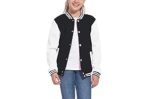 Kid's Baseball Jacket Boy's Varsity Style Three Year Letterman