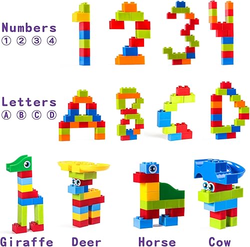 Miniatura 2 de Juego de 168 piezas de bloques de construcción clásicos de canicas, bloques de juguete STEM para niños, ensambla diferentes modelos de bloques de