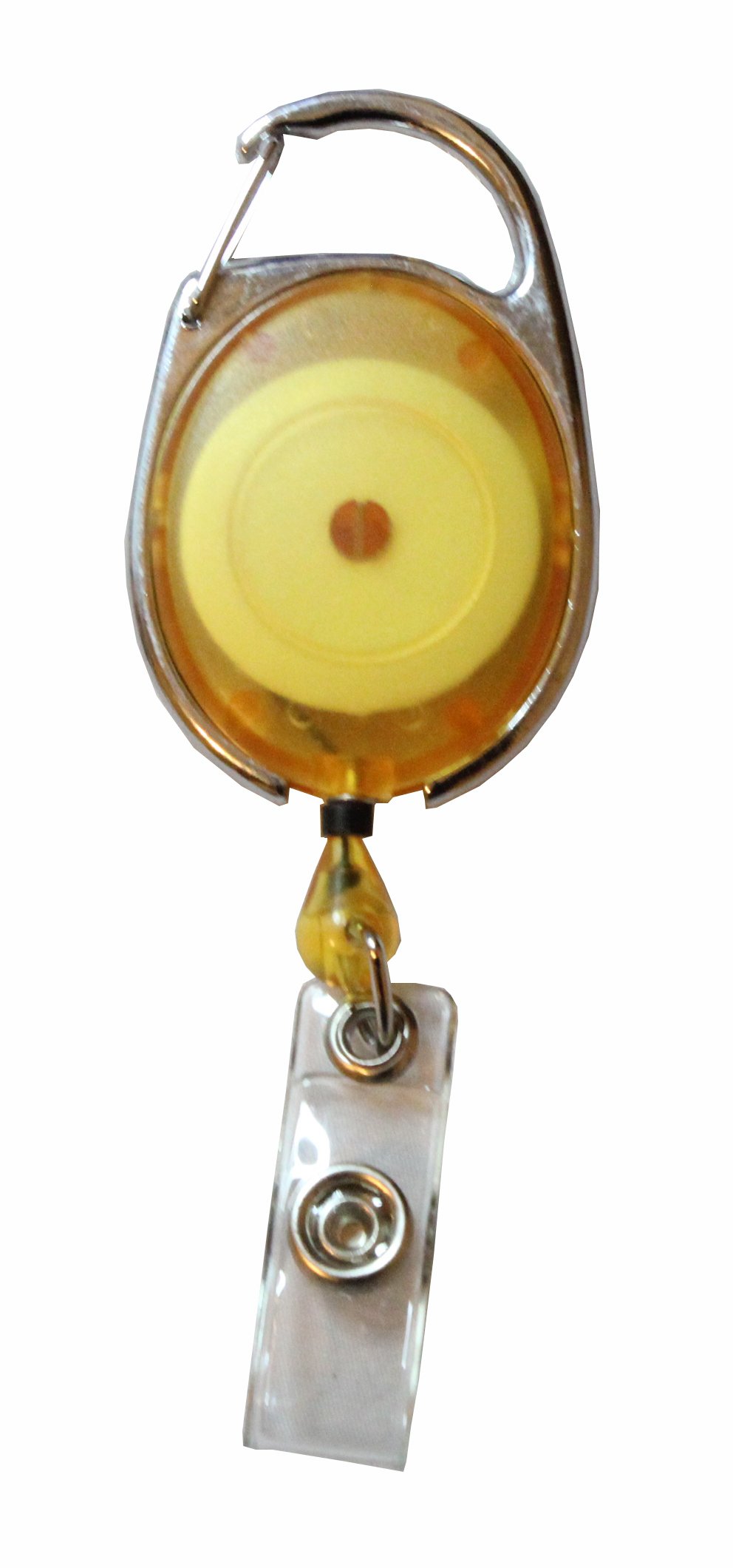 Customcard ltd® 6 x Premier Yellow Yo Yo Badge Reel Identity ID Card Pass Badge Holder