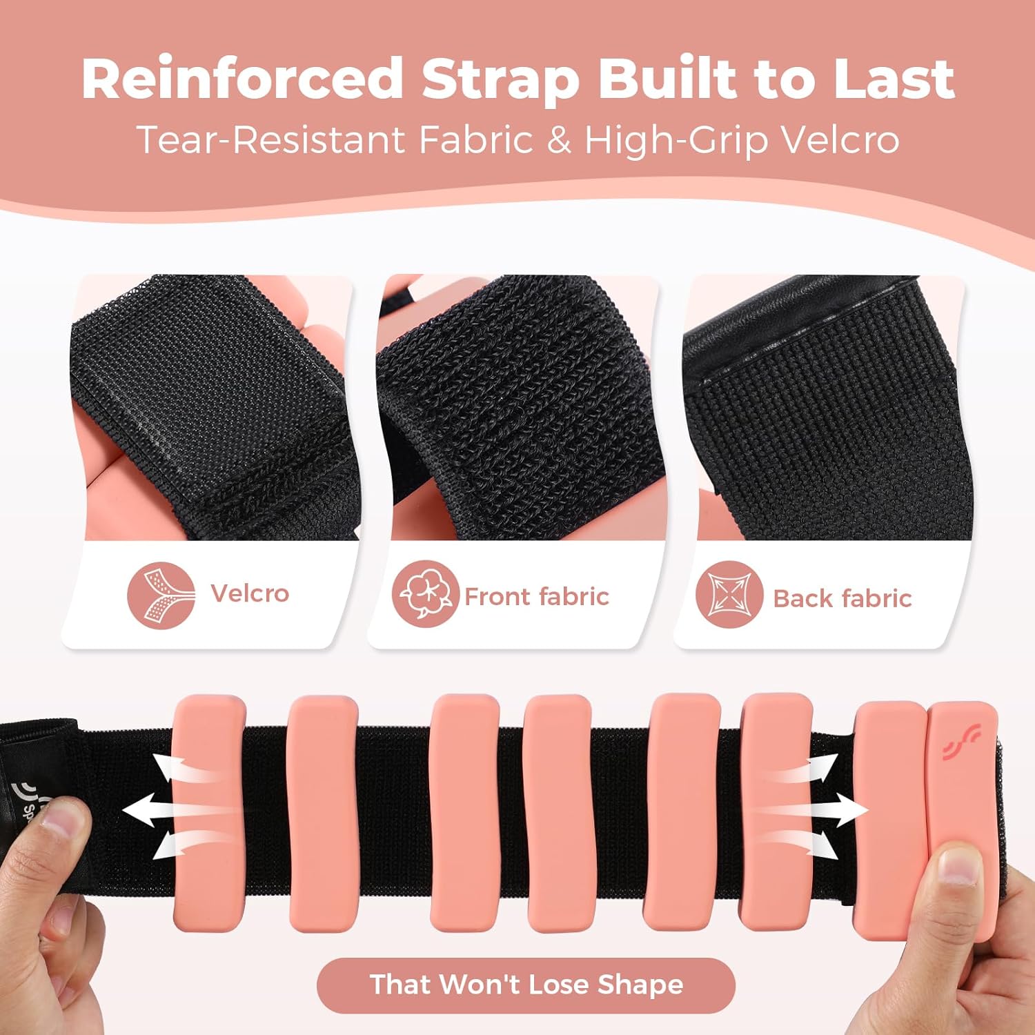 Sportneer S-Shaped Wrist Weights Set of 2 (1LB/2LB Each) for Women Men Comfortable Arm Leg Weight for Pilates, Running, Walking, Workout, Yoga, Water Aerobics, Pool Exercises