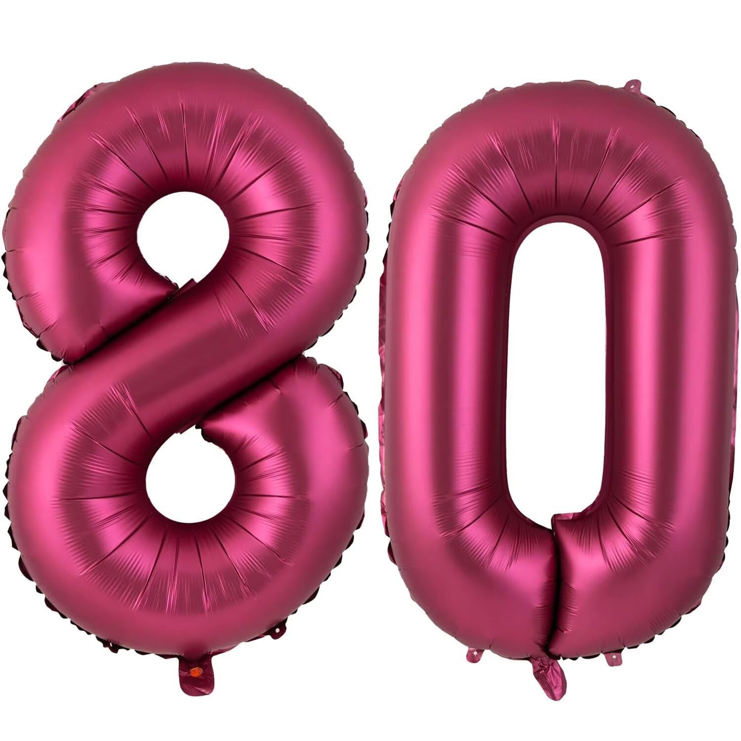 40 Inch Burgundy 80 Balloon, Wine Red Number 80 Balloons, Burgundy Large Foil Number Balloons, Birthday Wedding Anniversary Baby Show Party Decoration — image 1
