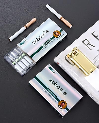 Miniatura 7 de ZOBO Filtros de cigarrillos desechables, 10 capas microporosas multifiltrantes para reducir las manchas de alquitrán y humo (100 por paquete) diseño