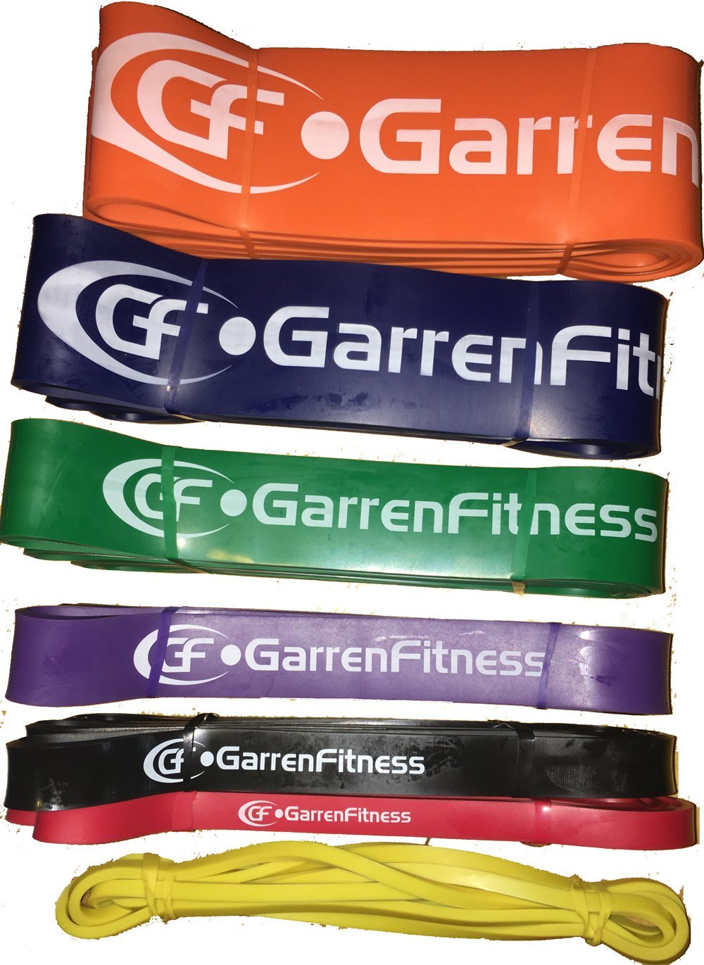 Garren Fitness Pull Up Assist Bands/Resistance Bands with Premium Strength Layered Rubber - One Band Purchase - Choose from 7 Resistance Levels Available