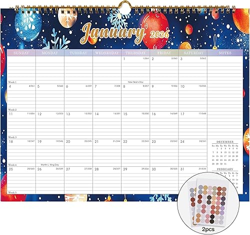 Calendario 2024-2025 incluye calendario mensual de pared 2024-2025 de julio de 2024 a diciembre de 2025 a 2025, 11 x 8.5 pulgadas. Papel grueso con