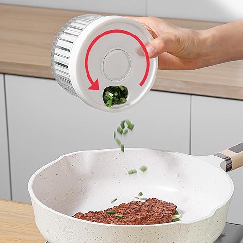 Miniatura 4 de TOPINCN Multifunctional Plastic Scallion Storage Box, Fruit Vegetable Container Round Shape, Wide Application for Kitchen, Refrigerator, Office