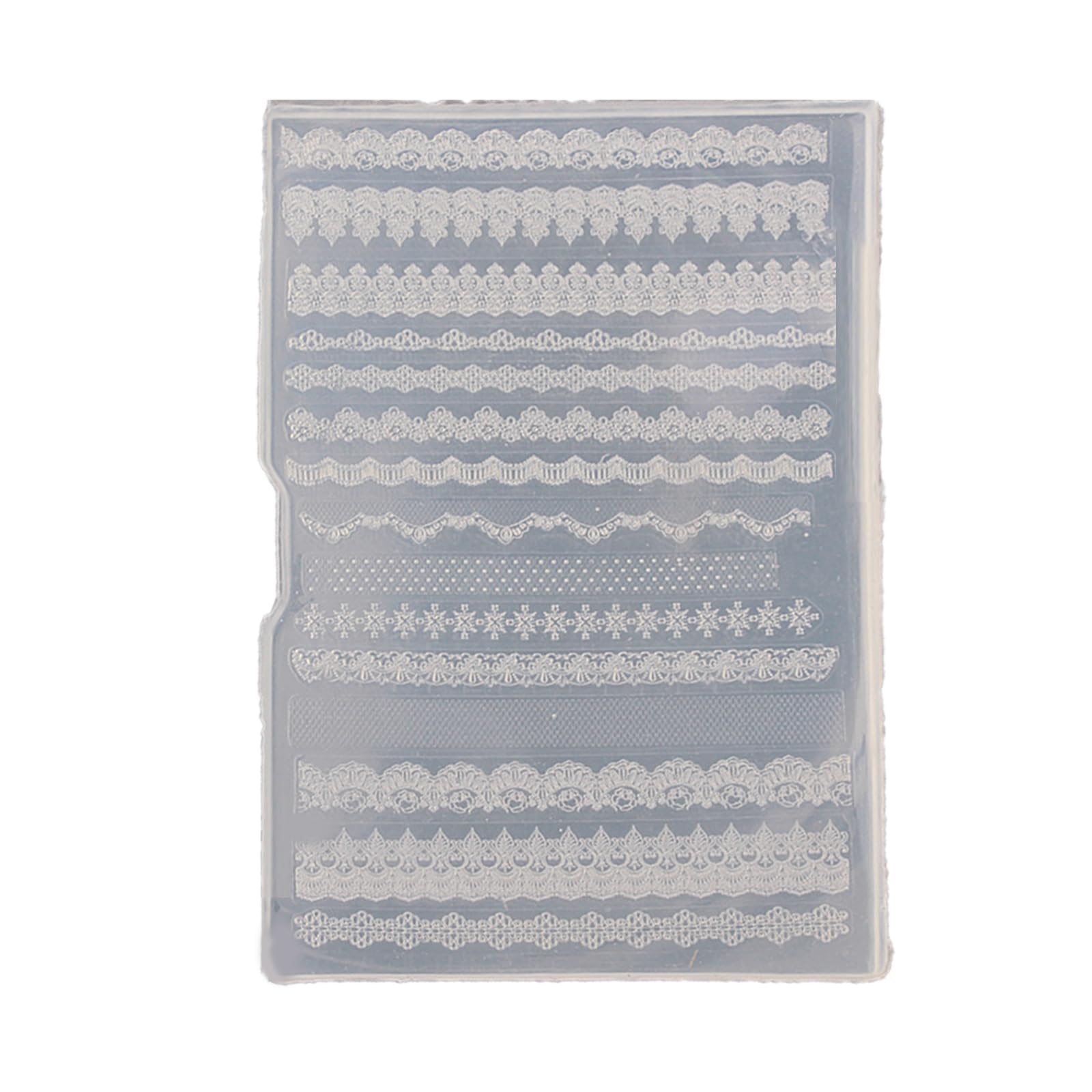 Flexible Sturdy Silicone Nails Art Mold for Elegant Rose and Butterfly Embossed Patterns Accessory for Nails Craft