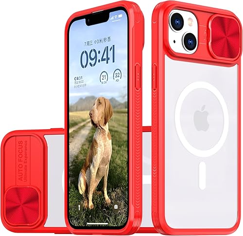 Cyberowl Funda para iPhone 14 Pro compatible con Magsafe con cubierta de cámara deslizante, grado militar, resistente a los golpes, resistente,