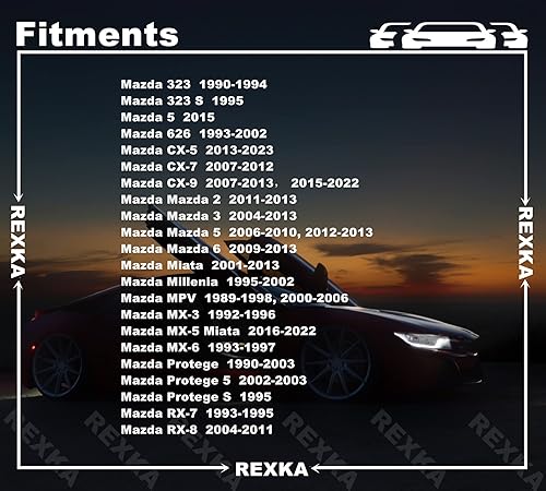 Miniatura 3 de Rexka Clip de cable de liberación de capó para Mazda D001-56-731 2 3 5 6 323 626 CX-5 CX-7 (paquete de 30)