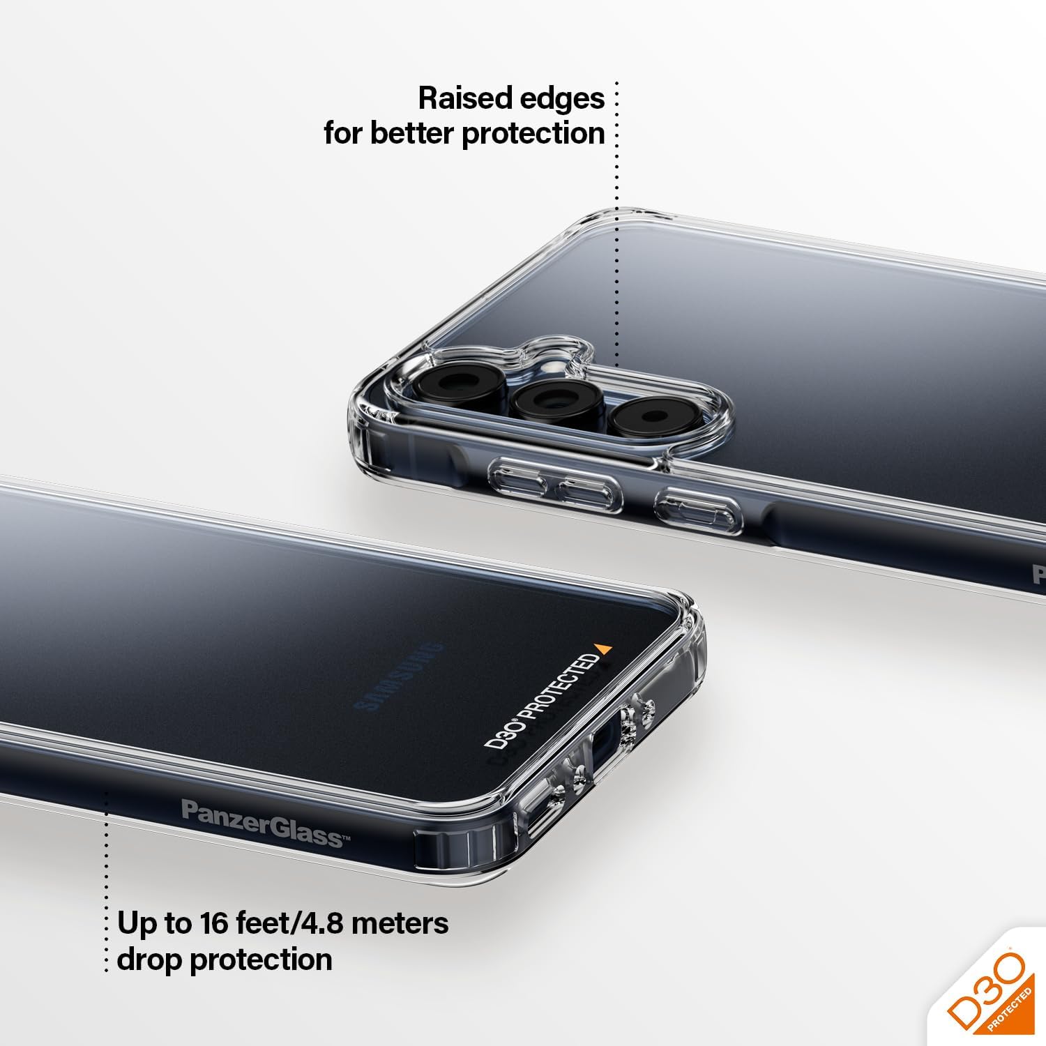 PanzerGlass™ Samsung Galaxy A55 HardCase D3O - Ultimate Defense, Sustainable Protector