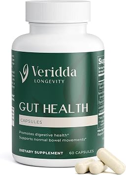 Gut Health Supplement with Apple Cider Vinegar, Probiotics, Digestive Enzymes, 2 Capsules Daily