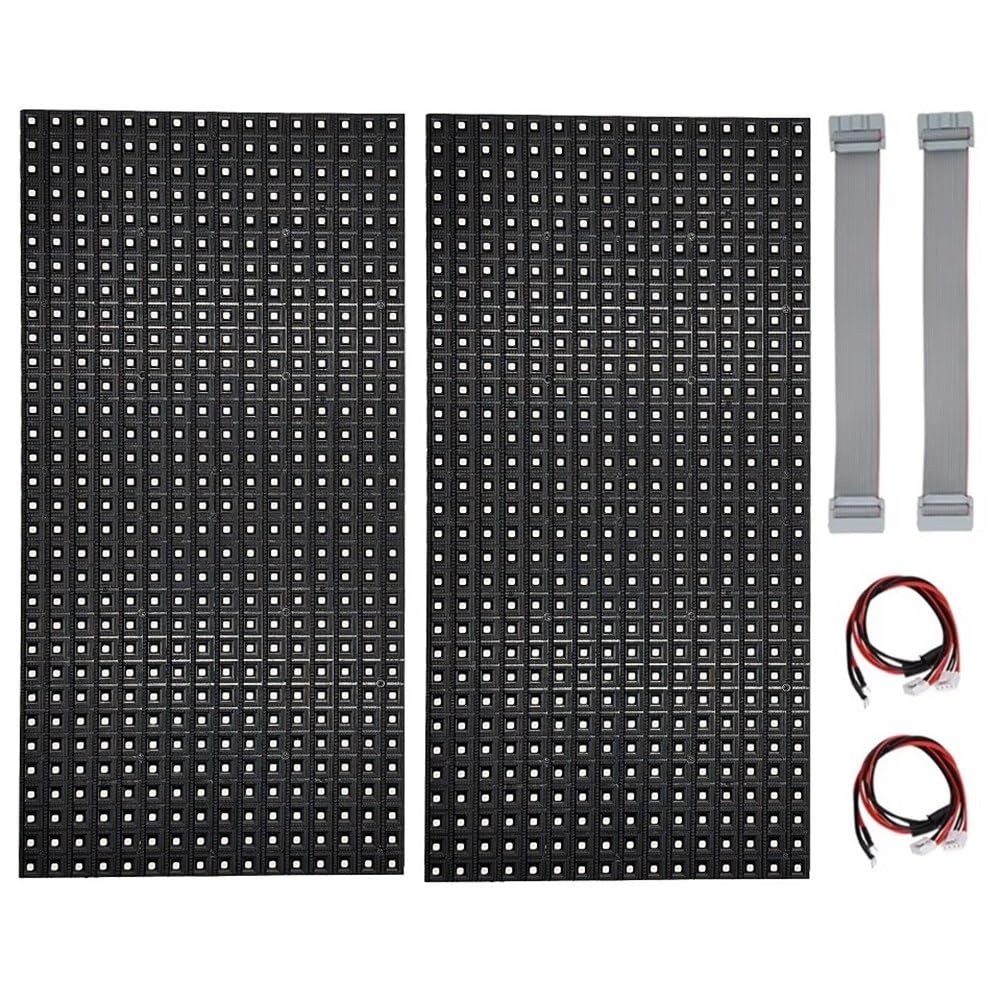 2 Pezzi P10 Modulo LED per Esterni A Colori Completi HUB75 SMD3535 32x16 Pixel Pannello Display LED 320x160mm 1/4S Driver