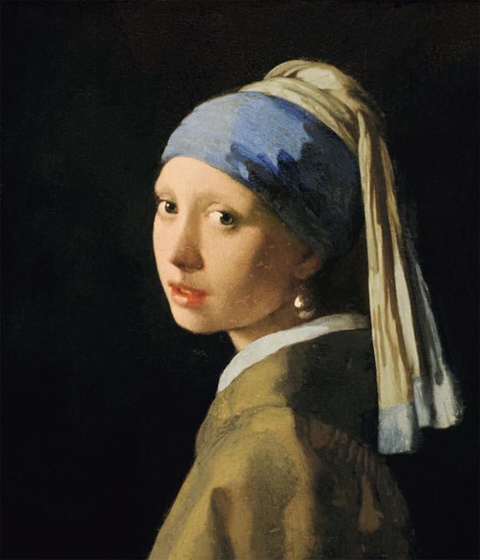 SERENDIPITP Retro Picture Poster Wall Art Pictures Painting The girl with the pearl by Jan Vermeer van Delft Wall Art Canvas Print for Wall Decor 60x90cm