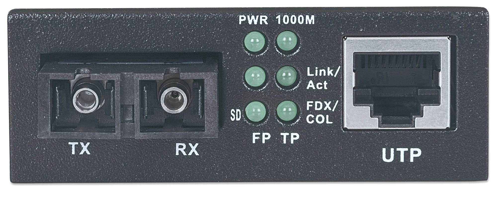 Intellinet 507349 convertitore multimediale di rete 1000 Mbit/s 1310 nm Modalità singola Nero