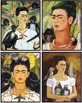 Wall Art - Paintings - Poster Set - Gifts - Mexican Wall Art - Wall Decor Aesthetic - Collage - Picture Collage - Wall Decor for Women - 8x10 Unframed Photo Print Set of 4