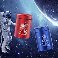 Vista 5 de Paquete de 2 tarros de almacenamiento de aluminio portátil, recipiente hermético a prueba de olores, tarro con tapa de rosca y bloqueo de olor