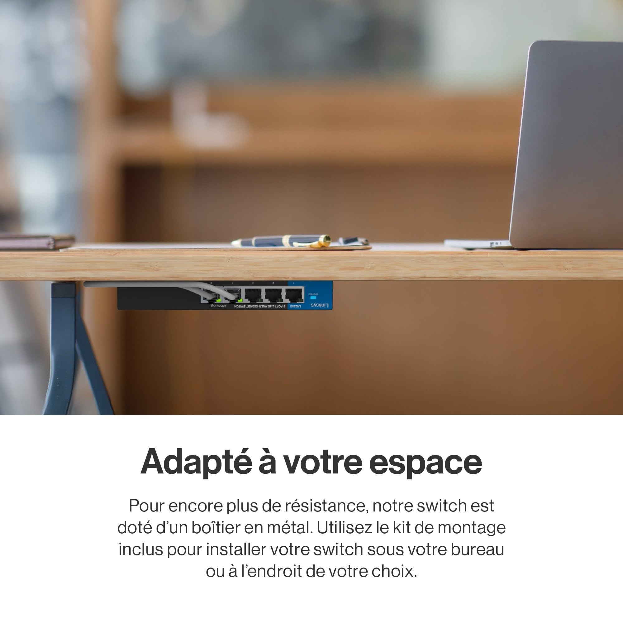 Linksys Commutateur Non géré Multi-Prises 5 Ports 2,5 G | Ethernet économe en énergie | Contrôle du Flux Duplex intégral | Idéal pour Les Petits Bureaux et Les Bureaux à Domicile avec Design sans