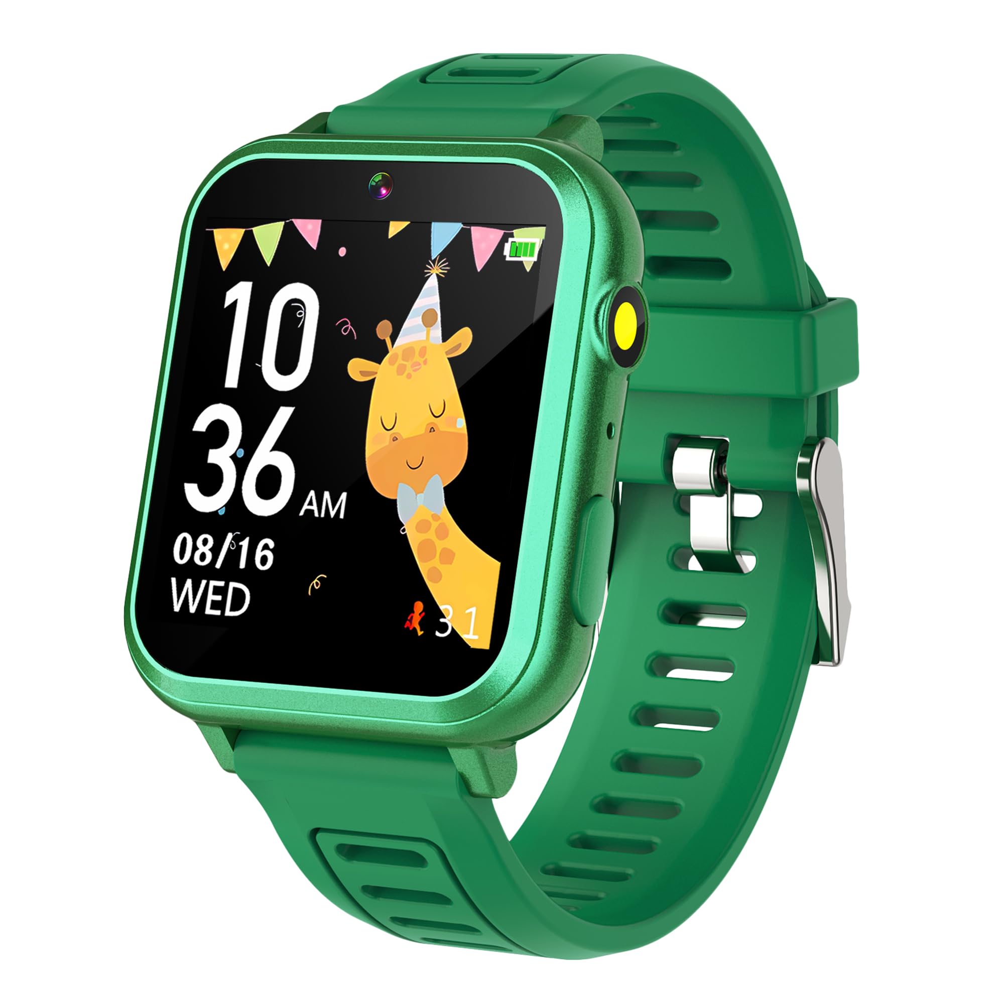 AIWIEP Kids Smart Watch with 24 Games Touch Screen Music Player Camera Alarm Clock Calculator Flashlight Stopwatch 12/24 hr Toys for Kids Gift for