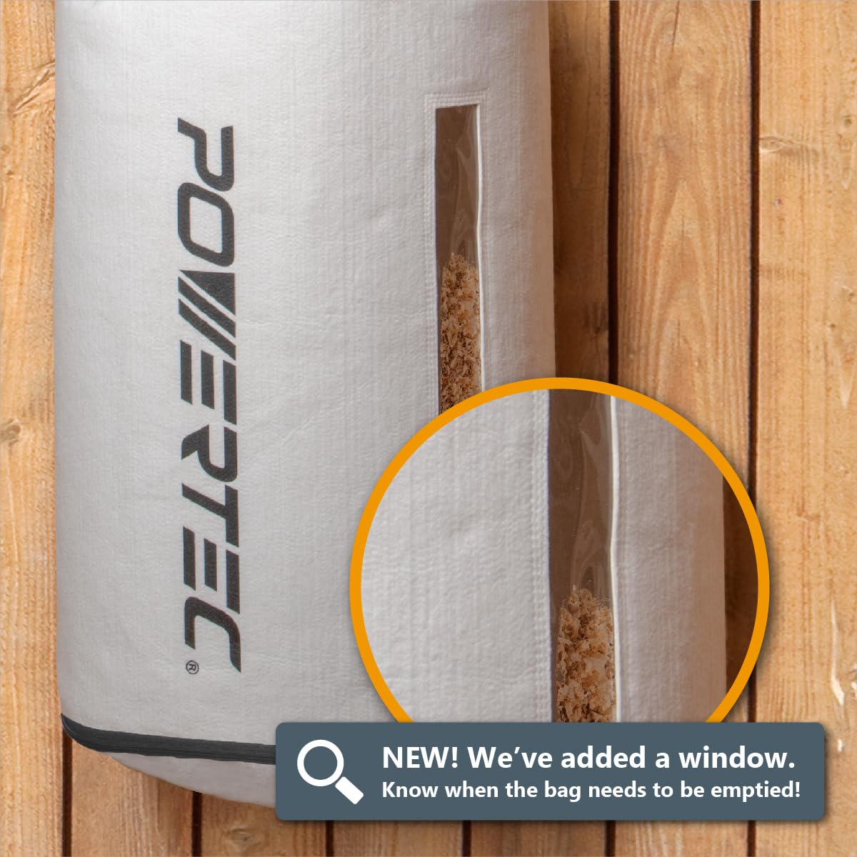 POWERTEC 70334 Staubfilterbeutel für Staubsammler, 1 Mikron, für Grizzly, Shop Fox, Rockler Delta, Wen und Powertec DC5371/ 5372