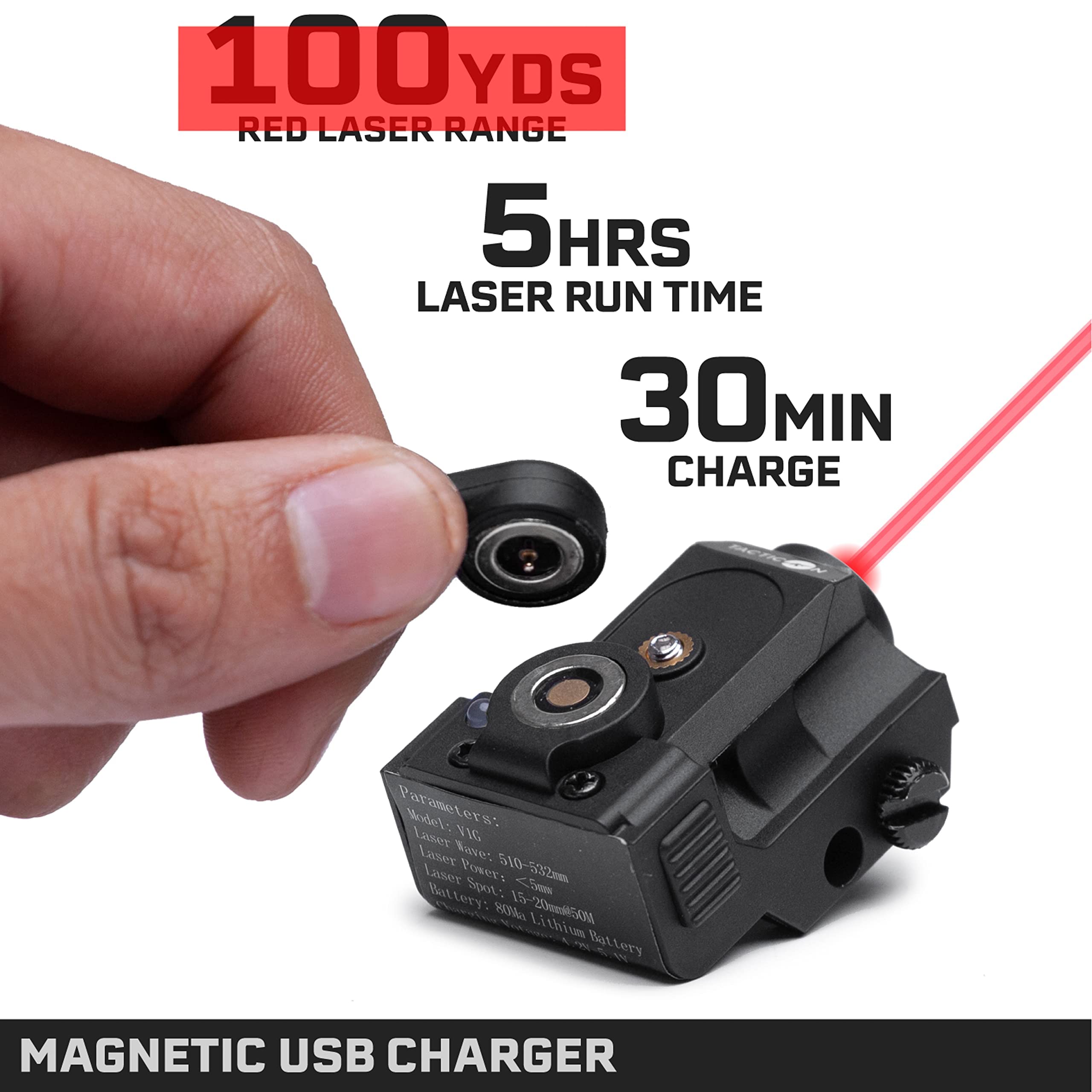 Tacticon BattleBeam V1 Laser Sight Rifle or Handgun Weaver or