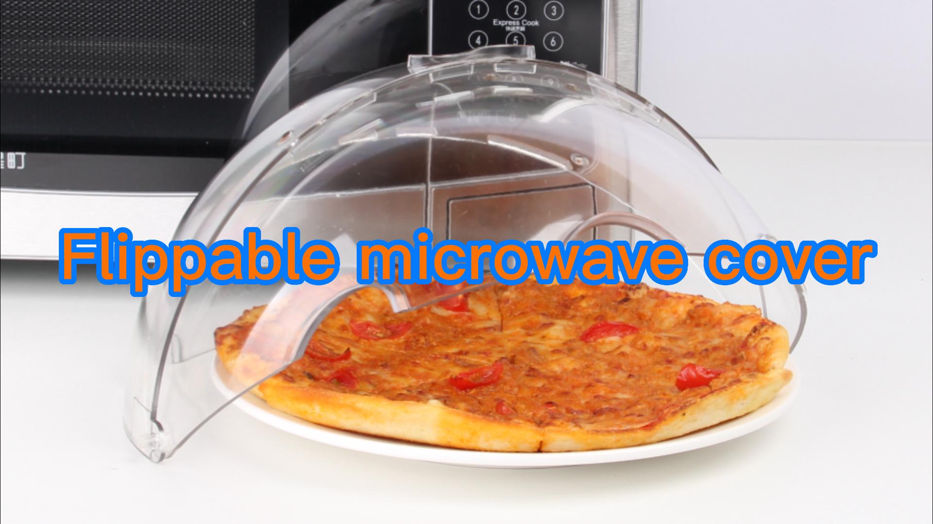 Magnetron Splatter Cover Met Handvat Stoom Ventilatieopeningen Food Grade Comfortabele Grip Food Cover Voor Huishoudelijk