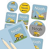 Vista 18 de Etiquetas de nombre para niños (33) – Calcomanías personalizadas para guardería, campamento y escuela – Calcomanías duraderas e impermeables