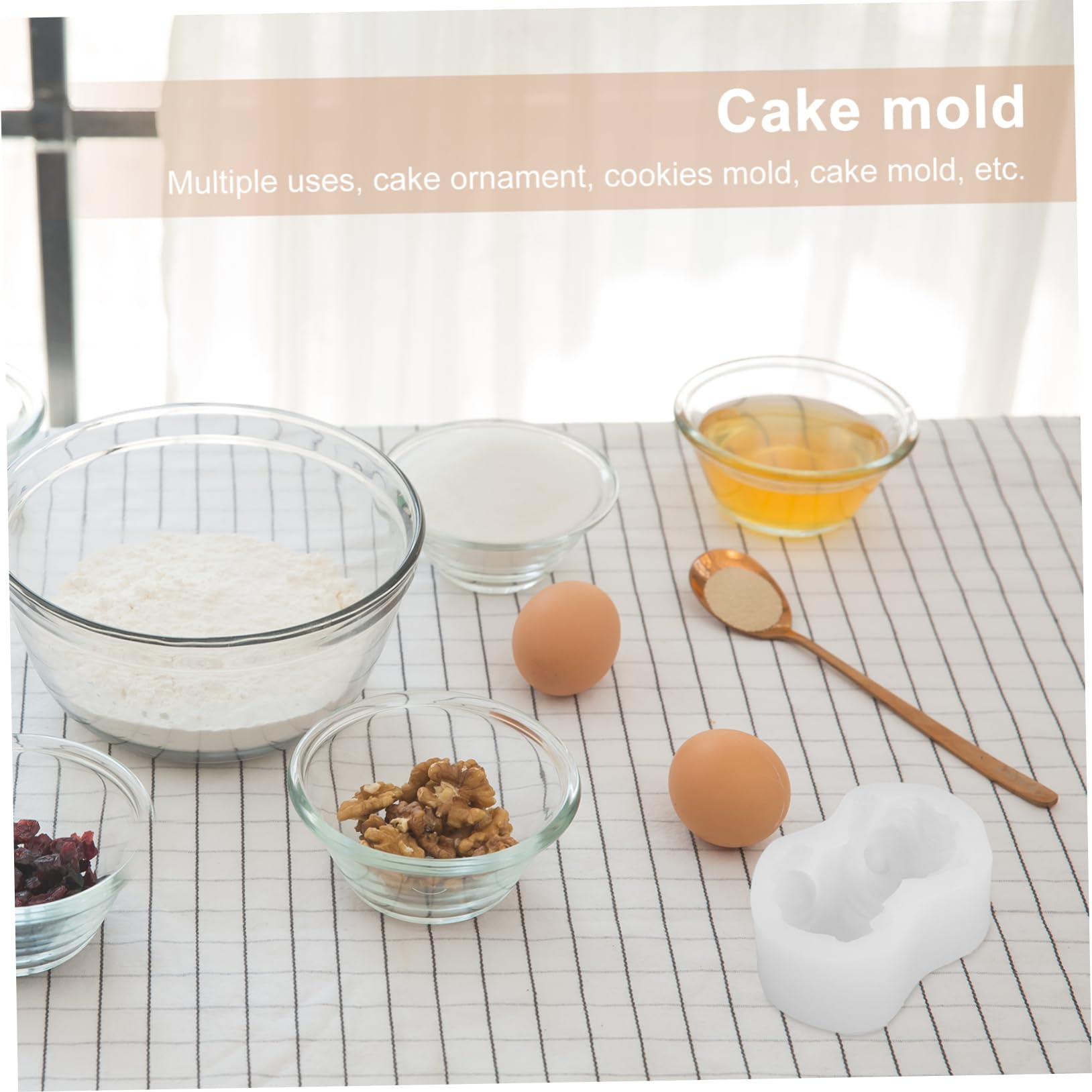 SEWACC Moule à Gâteau Forme De Moule à Mousse Biscuits Pour Pâtisserie Diy Et Fêtes Blanc