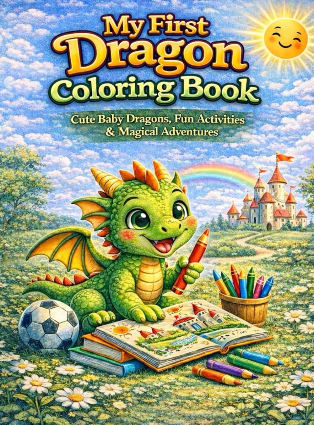 My Magical Dragon Coloring Adventure: Fun and Easy Dragon Coloring Book for Kids Ages 4-8