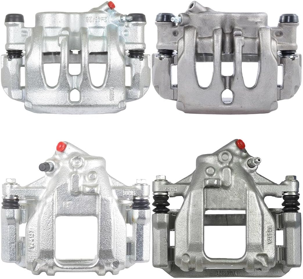 Front Rear Disc Brake Caliper - (4Pcs) Automotive Replacement Brake Calipers Without Pads - Left Right Side for Dodge Sprinter 2500 2007-2009 for Freightliner Sprinter 2500 2007-2014