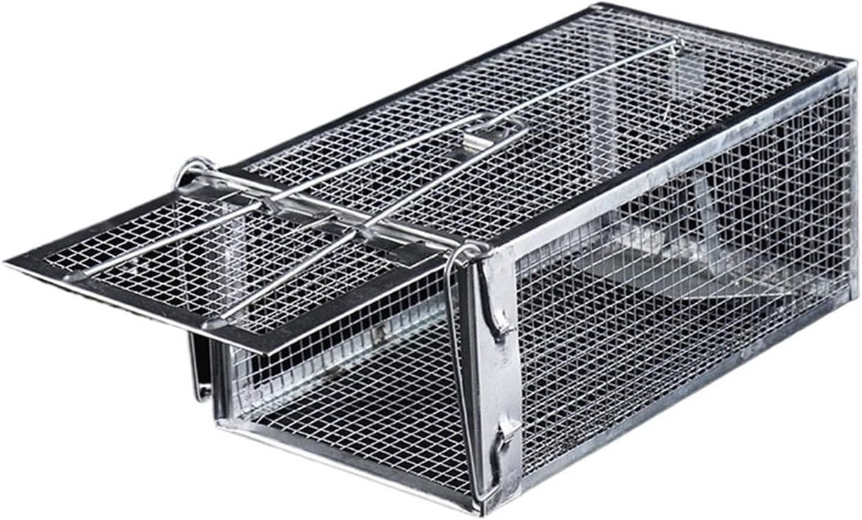 Rat Mouse Trap Automatic Cycle Cage Metal 27x14x12cm(As Shown)