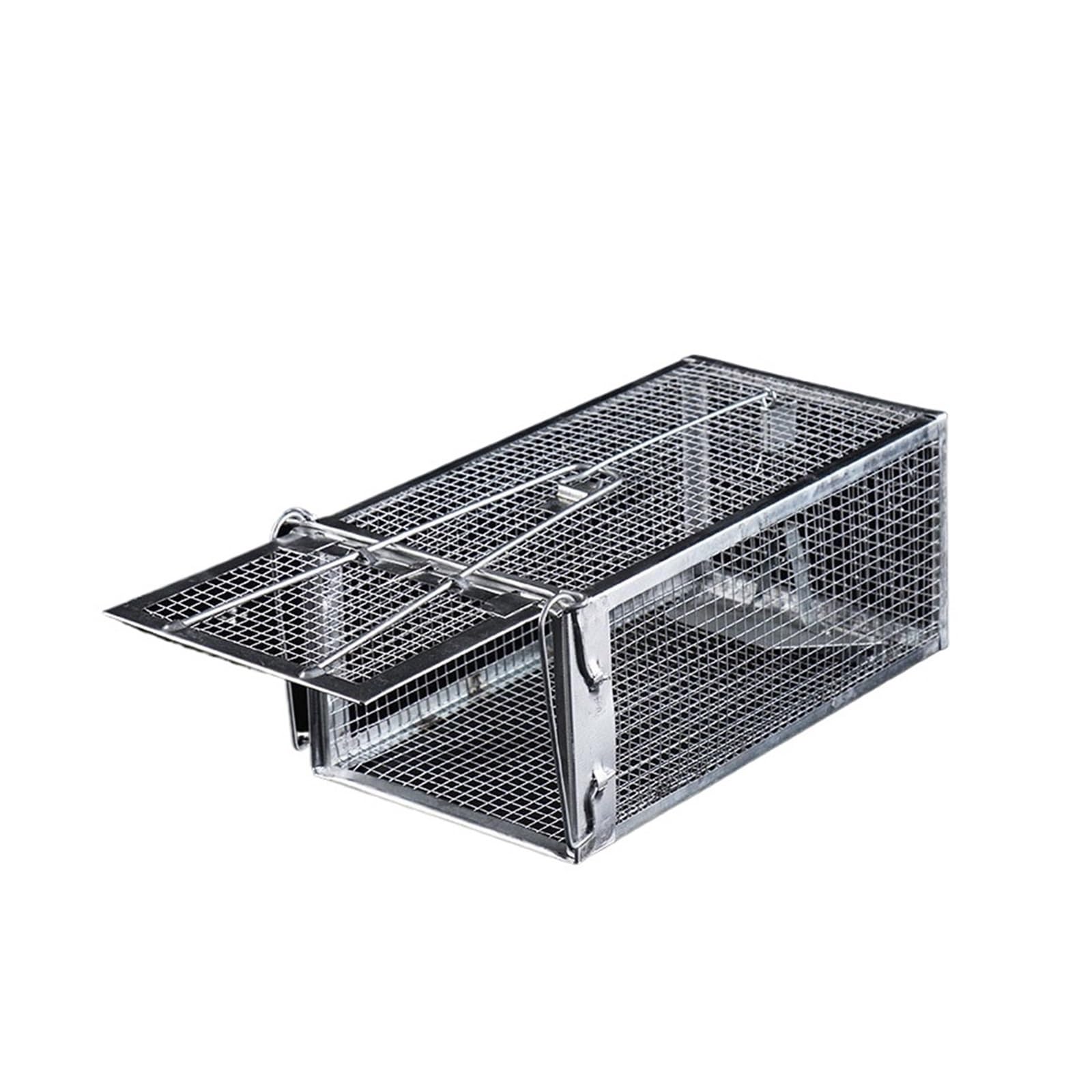Trampas para ratas que evitan daños en casa usando jaula automática de metal reutilizable