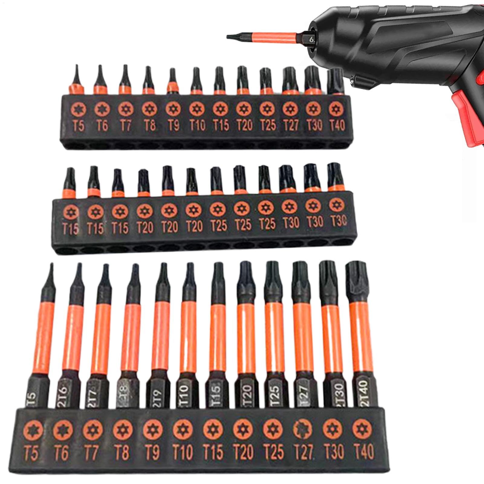 Juego de puntas Torx para desmontar electrodomésticos y reparar tornillos T5-T40