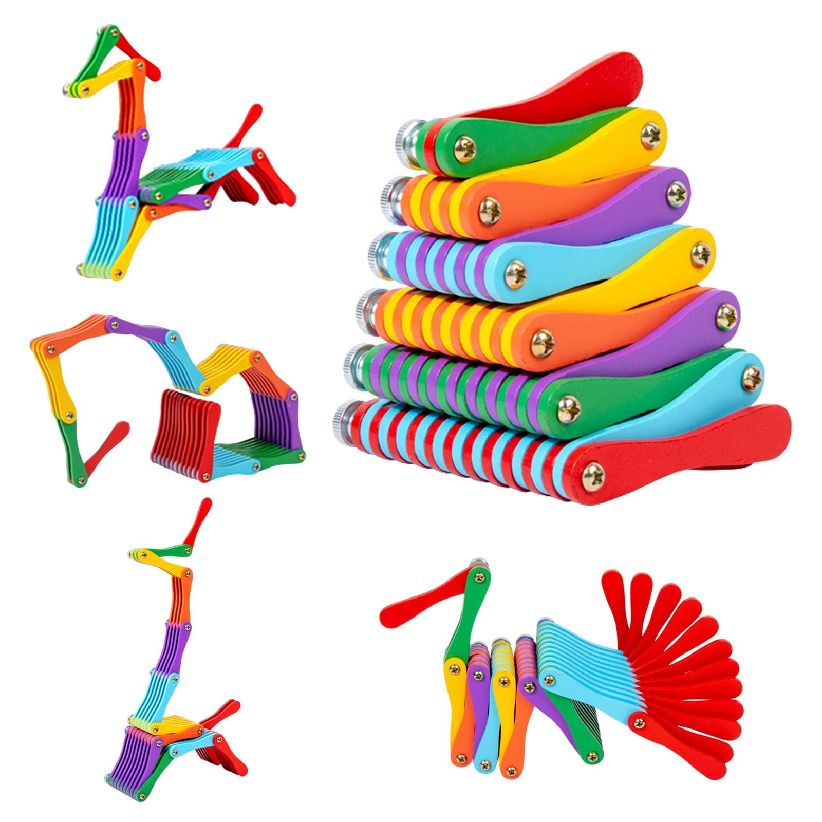 KUKUTrue Montessori Toy 3 4 5 6 Years, Educational Toys 3+ Year Olds, Construction Toys for 3 Year Olds, Smart Game, Wooden Toy, Gift 36 Kids Boys Girls