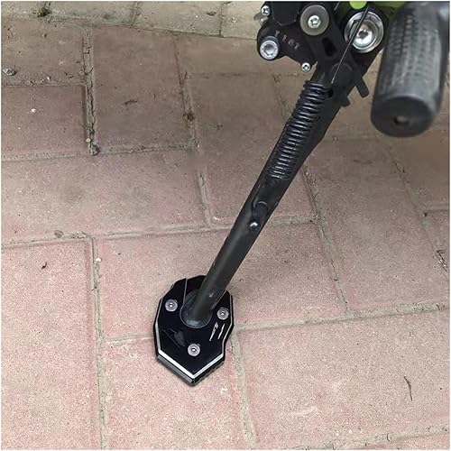 Miniatura 3 de Almohadilla de motocicleta con soporte lateral de extensión para Kawasaki Z650 Z900 Z900RS 2017 2023 Z800 Z1000 Z1000SX 2011 2019 (color  titanio)