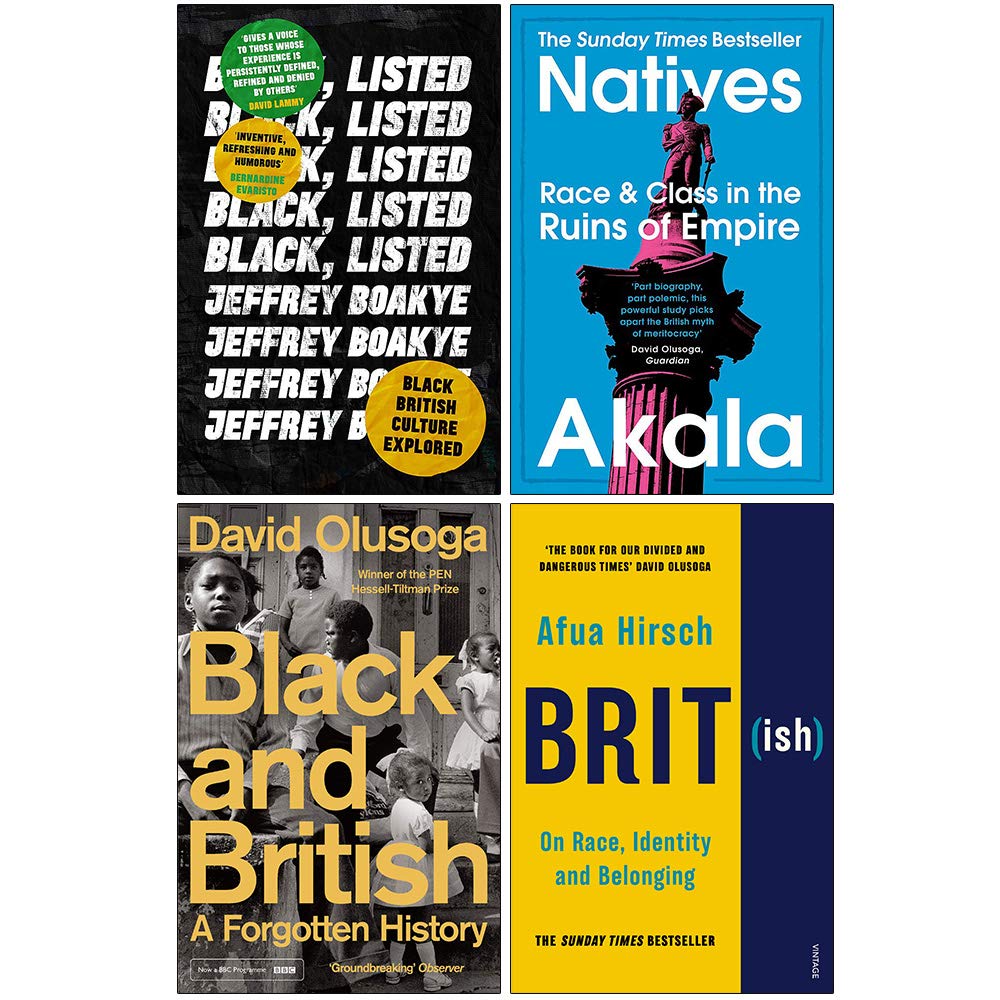 Black Listed, Natives, Black and British, British On Race Identity and Belonging 4 Books Collection Set